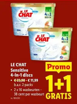Lidl Sensitive 4-in-1 discs aanbieding