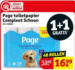 Kruidvat Page toiletpapier Compleet Schoon aanbieding