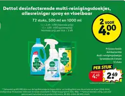 Kruidvat Antibacteriële Multi-reinigingsdoekjes Sprankelende Citroen 72 stuks aanbieding