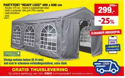 Hubo PARTYTENT “HEAVY LUXE” 400 x 600 cm aanbieding