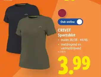 Lidl Sportshirt aanbieding