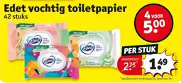 Kruidvat Edet vochtig toiletpapier aanbieding