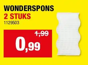 Hubo WONDERSPONS 2 STUKS aanbieding