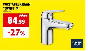 Hubo WASTAFELKRAAN “SWIFT M” aanbieding