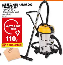 Hubo ALLESZUIGER NAT/DROOG “POWX3240” aanbieding