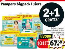 Kruidvat 3 x Premium Protection luiers bigpack 5 50 stuks aanbieding