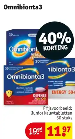 Kruidvat Junior kauwtabletten 30 stuks aanbieding