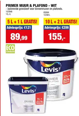 Hubo PRIMER MUUR & PLAFOND - WIT aanbieding
