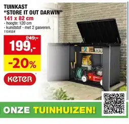 Hubo TUINKAST “STORE IT OUT DARWIN” 141 x 82 cm aanbieding