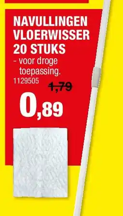 Hubo NAVULLINGEN VLOERWISSER 20 STUKS aanbieding