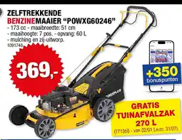 Hubo ZELFTREKKENDE BENZINEMAAIER “POWXG60246” aanbieding