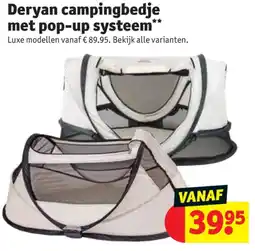 Kruidvat Deryan campingbedje met pop-up systeem aanbieding