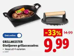 Lidl Gietijzeren grillaccessoires aanbieding