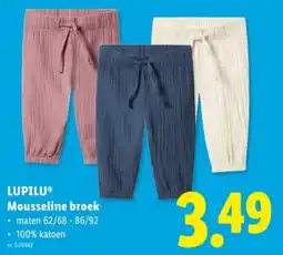 Lidl Mousseline broek aanbieding