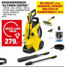 Hubo HOGEDRUKREINIGER “K4 POWER CONTROL” aanbieding
