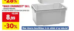 Hubo “MAXI CROWNEST” 50 L aanbieding