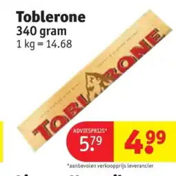 Kruidvat Toblerone aanbieding