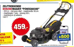 Hubo ZELFTREKKENDE BENZINEMAAIER “POWXG60300” aanbieding
