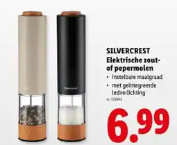 Lidl Elektrische zoutof pepermolen aanbieding