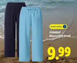 Lidl Mousseline broek aanbieding
