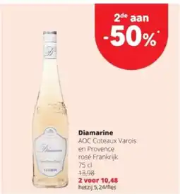 Spar Diamarine AOC Coteaux Varois en Provence rosé Frankrijk 75 cl aanbieding