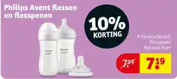 Kruidvat Philips Avent flessen en flesspenen aanbieding