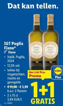 Lidl IGT Puglia Fiano aanbieding