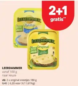 Spar LEERDAMMER original sneetjes 180 g aanbieding