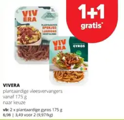 Spar VIVERA plantaardige gyros 175 g aanbieding