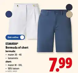 Lidl Bermuda of short aanbieding