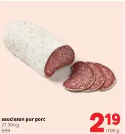 Spar saucisson pur porc aanbieding