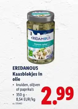 Lidl Kaasblokjes in olie aanbieding