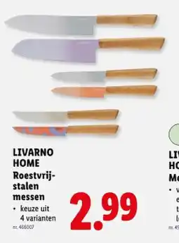 Lidl Roestvrijstalen messen aanbieding