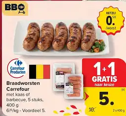 Carrefour Braadworsten Carrefour aanbieding