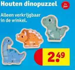 Kruidvat Houten dinopuzzel aanbieding