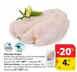 Carrefour Gekuiste tongen aanbieding