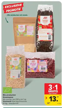 Carrefour Bio producten Greenweez aanbieding