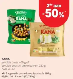 Spar RANA gevulde pasta ricotta & spinazie 400 g aanbieding