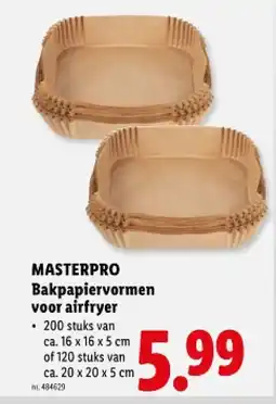 Lidl Bakpapiervormen voor airfryer aanbieding