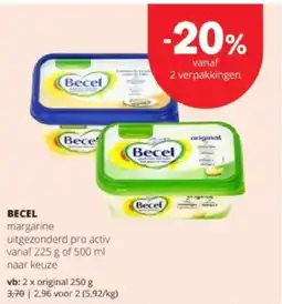 Spar BECEL original 250g aanbieding