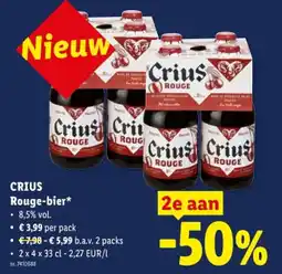 Lidl Rouge-bier aanbieding