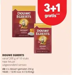 Spar DOUWE EGBERTS dessert gemalen 250 g aanbieding