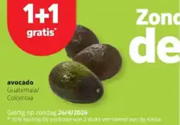 Spar avocadо aanbieding