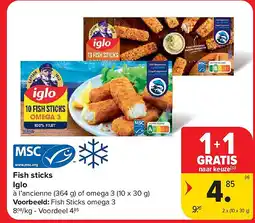 Carrefour Fish sticks Iglo aanbieding