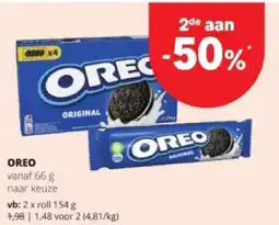 Spar OREO roll 154 g aanbieding