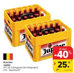Carrefour Krat bier Jupiler aanbieding
