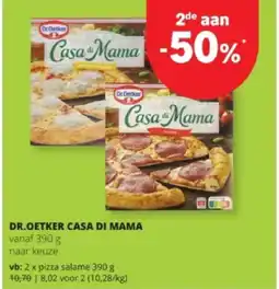 Spar DR.OETKER CASA DI MAМА pizza salame 390 g aanbieding