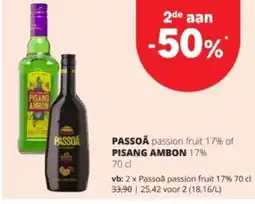 Spar Passoã passion fruit 17% 70 cl aanbieding