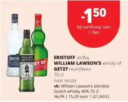 Spar William Lawson's blended Scotch whisky 40% 70 cl aanbieding