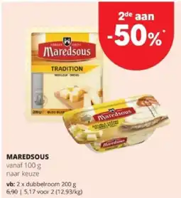 Spar MAREDSOUS dubbelroom 200 g aanbieding